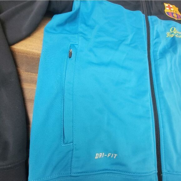 Nike Barcelona FC Soccer Football Jacket Dri-Fit Athletic Spain Men's Size S - Picture 4 of 9